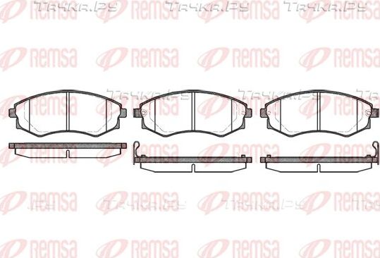 Тормозные колодки Remsa передние для Hyundai Sonata II 1988-1993. Артикул 0318.12