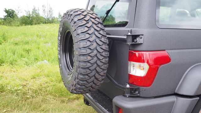 Кронштейн запасного колеса АВС-Дизайн на кузов для УАЗ Patriot 2015-2026. Артикул ABC.UAZ.RD.SW.42
