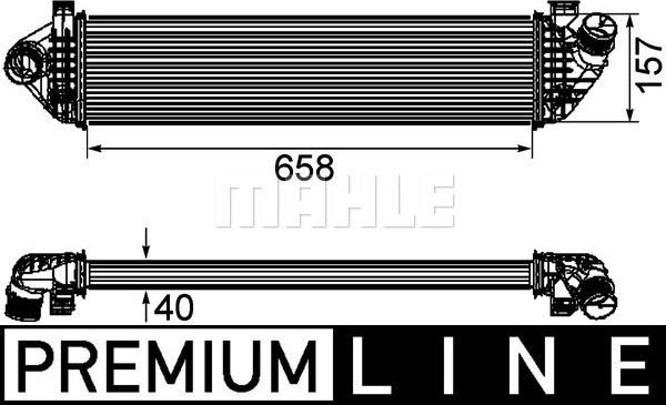 Интеркулер Mahle Premium. Артикул CI 198 000P