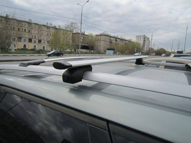Багажник на рейлинги INTER Euro для Fiat Doblo I Van 5-дв. 2000-2009 (Крыловидные дуги ЧЕРНЫЕ). Артикул 5512-1109