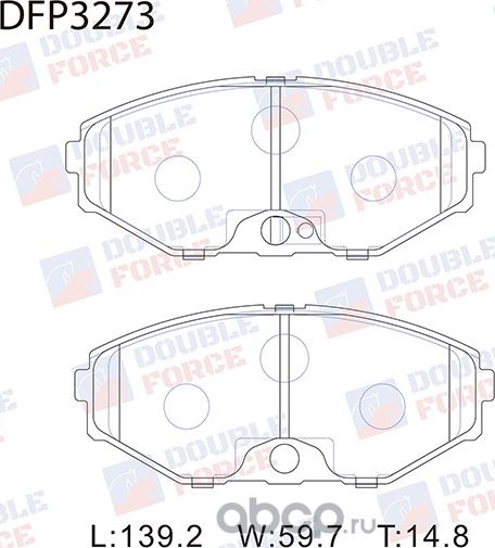 Колодки тормозные дисковые Double Force Double Force. Артикул DFP3273