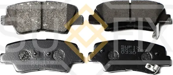 Колодки тормозные дисковые задние правые/левые HYUNDAI ELANTRA IV Saloon (HD) 20 (Sufix). Артикул SX1187