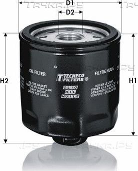 Масляный фильтр  Tecneco Filters для SEAT Leon I 1999-2006. Артикул OL131