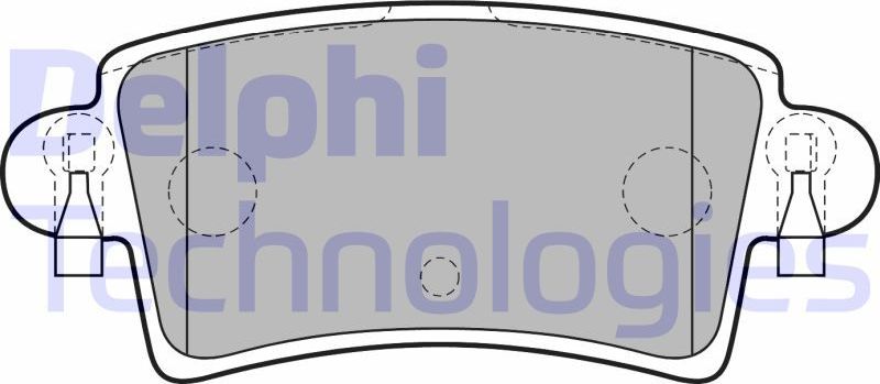 Тормозные колодки Delphi (Low-Metallic). Артикул LP1747