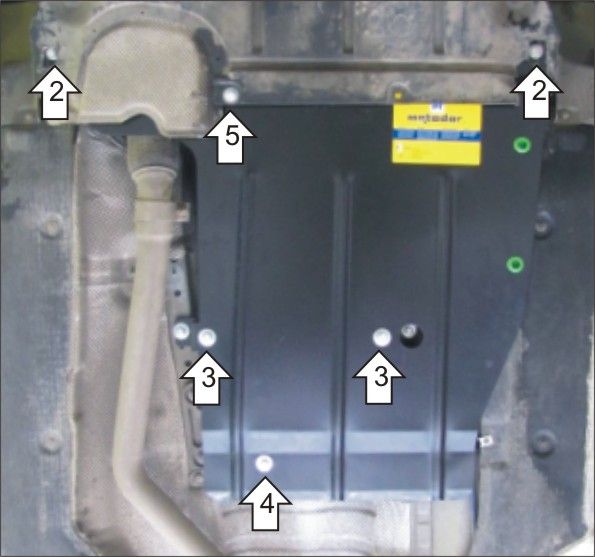 Защита Мотодор для АКПП BMW 1-серия E87 2004-2011. Артикул 00218