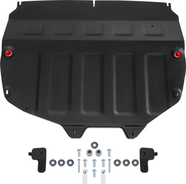 Защита АвтоБРОНЯ для картера и КПП (увеличенная) Chery Tiggo 4 2019-2026. Артикул 111.00920.1