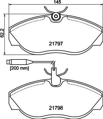 Тормозные колодки Mintex. Артикул MDB1703