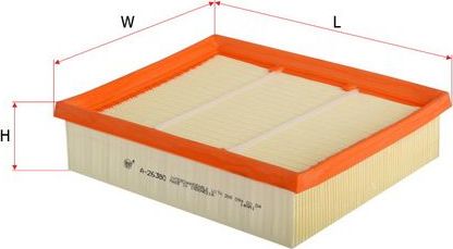 Воздушный фильтр Sakura. Артикул A-26380