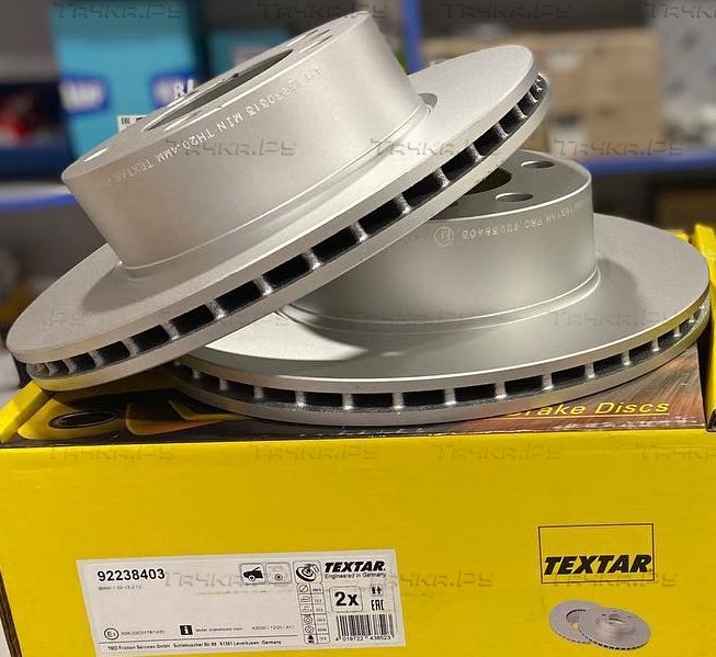 Тормозной диск Textar Pro передний для BMW 1 II (F20/F21) 2011-2019. Артикул 92238403