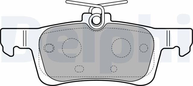 Тормозные колодки Delphi (Low-Metallic). Артикул LP2503