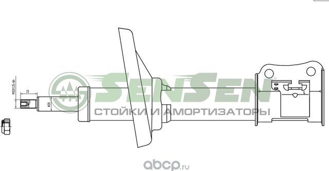АМОРТИЗАТОР SUZUKI LIANA 07/01- ЗАД.ПРАВ.ГАЗ. (Sensen). Артикул 42130518
