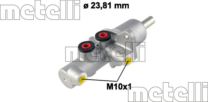 Тормозной цилиндр главный Metelli (алюминий). Артикул 05-0603