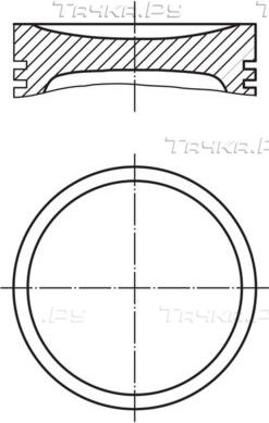 Поршень Mahle для Peugeot 306 1993-2002. Артикул 040 11 00