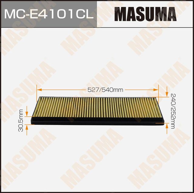 Салонный фильтр Masuma. Артикул MC-E4101CL
