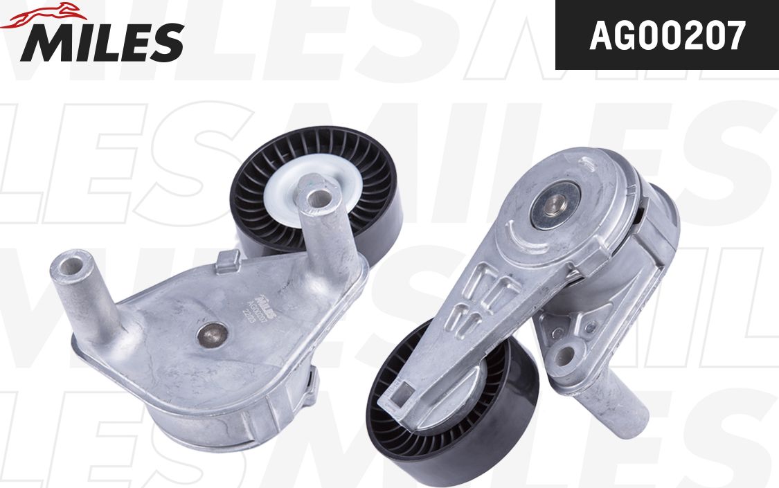 Натяжной ролик (натяжитель) приводного поликлинового ремня Miles. Артикул AG00207