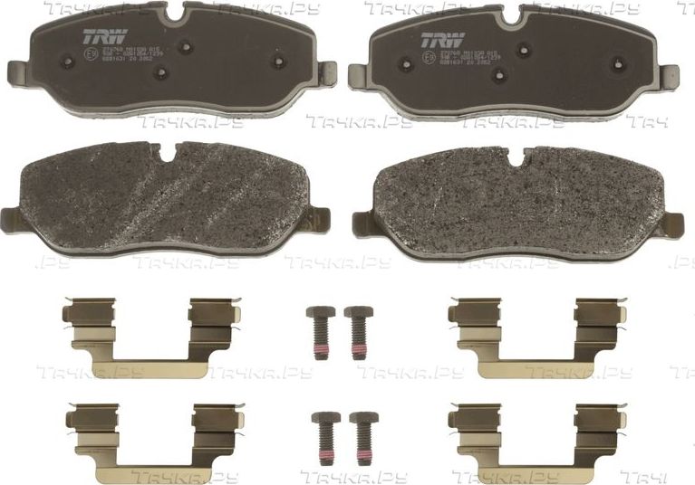 Тормозные колодки TRW COTEC передние для Land Rover Discovery III 2004-2009. Артикул GDB1631