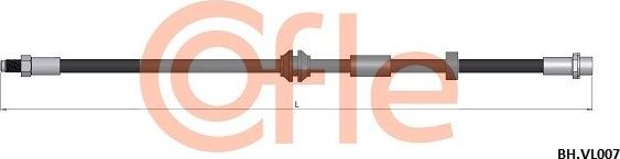 Тормозной шланг Cofle передний правый/левый для Volvo C70 II 2006-2013. Артикул 92.BH.VL007