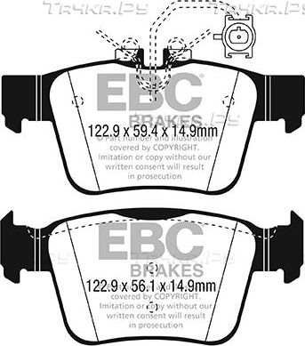 Тормозные колодки EBC Brakes. Артикул DP22315