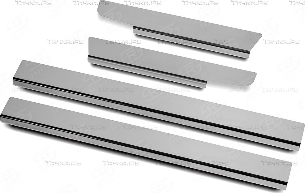 Накладка RusStal на пороги (нерж. зеркало) для Lexus ES200/250/350 2018-2026. Артикул LEXES18-01