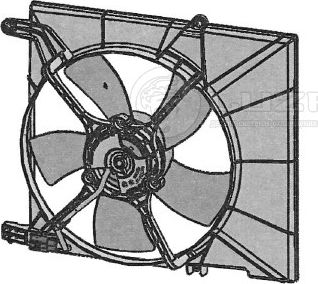Э/вентилятор охл. CHEVROLET AVEO (02-) 1.4I (с кожухом 506X440) (Luzar). Артикул LFK 0521