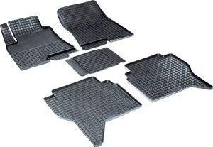 Коврики резиновые Seintex с узором сетка для салона Mitsubishi Pajero IV 2006-2025. Артикул 00561