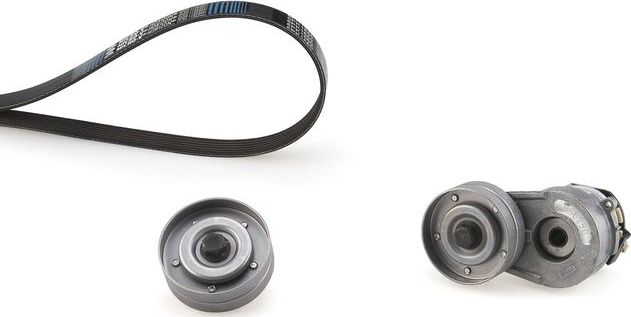 Приводной ремень поликлиновой с роликами (комплект) Gates Micro-V® Kit UNIQUE FIT для Opel Combo C 2001-2004. Артикул K016PK1590XS