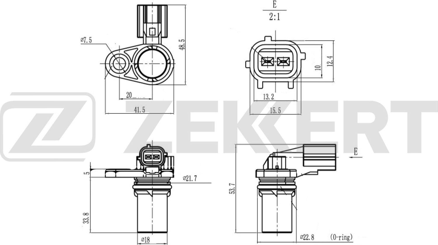 Датчик положения коленвала Zekkert. Артикул SE-4087