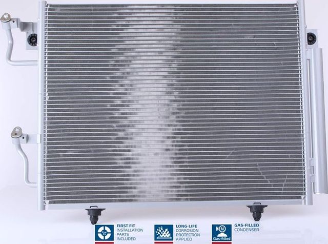 Радиатор кондиционера (конденсатор) Nissens (алюминий) для Mitsubishi Pajero III 2000-2007. Артикул 94864