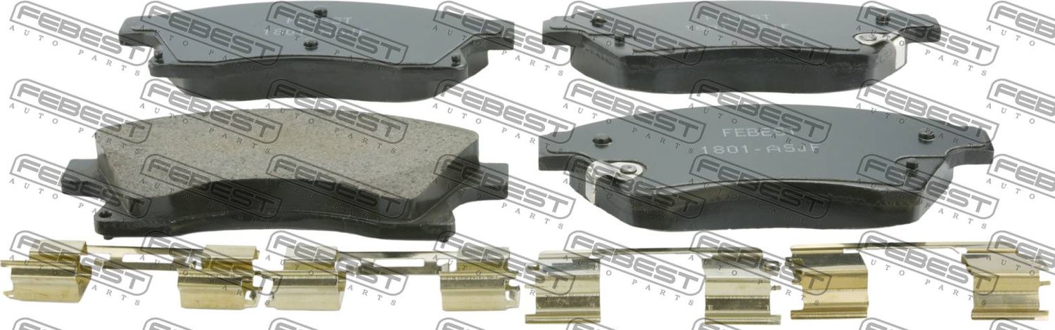 Тормозные колодки Febest. Артикул 1801-ASJF