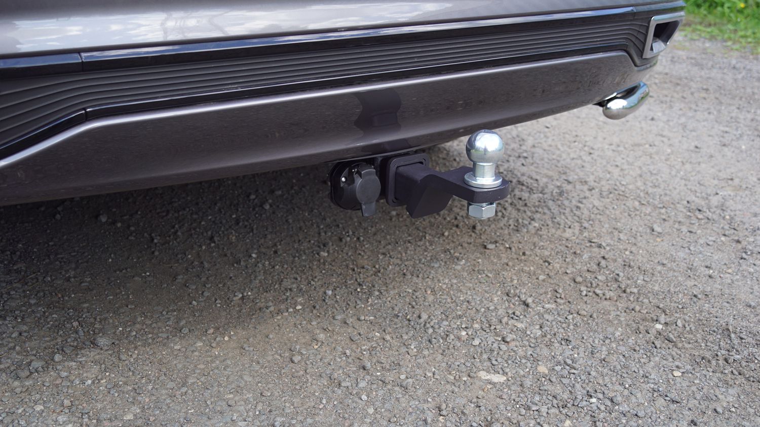 Фаркоп оцинкованный под американский квадрат ТСС для Jaecoo J8 2024-2026 (нерж. шар). Артикул TCU00419N