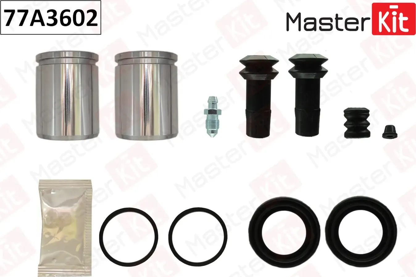 Ремкомплект тормозного суппорта+поршень AUDI A 6 06-94->01-05 (Master KIT). Артикул 77A3602