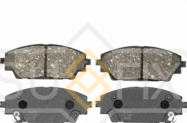 Колодки тормозные передние (Sufix). Артикул SX1281