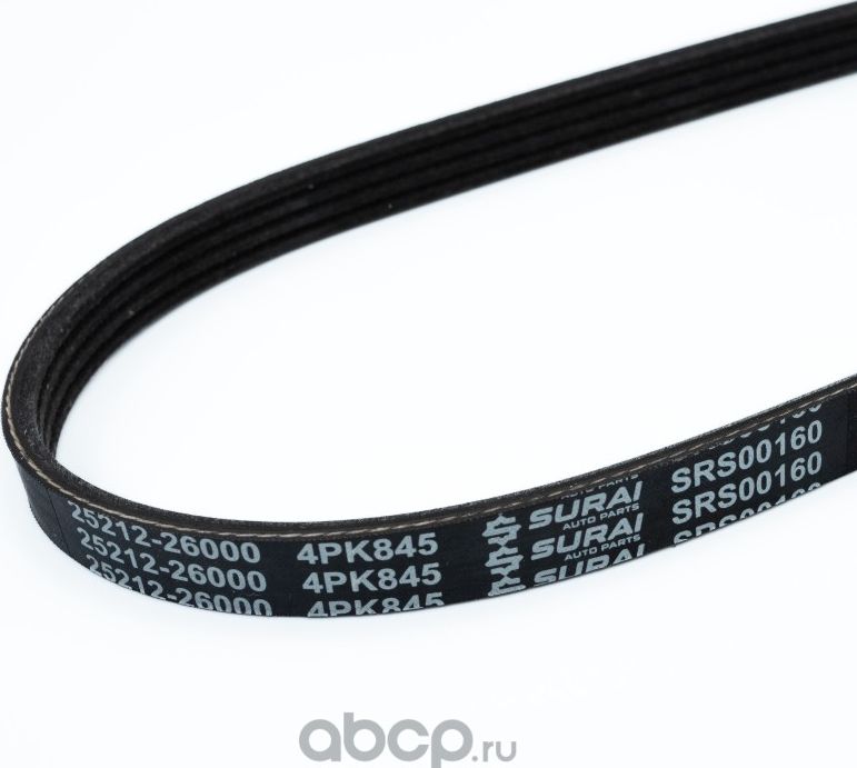 Ремень привод. Hyundai Accent (00-) (4PK0845) (SRS 00160) SURAI Surai. Артикул SRS00160