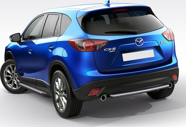 Пороги алюминиевые Rival Bmw-Style круг для Mazda CX-5 I 2011-2017. Артикул D173AL.3801.3