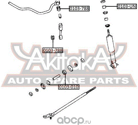 Опора амортизатора (стойки) Asva. Артикул 0103-010