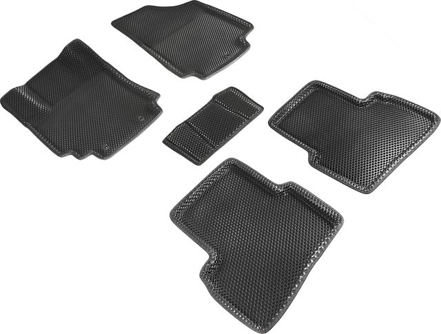 Коврики Seintex 3D EVA ромб для салона Hyundai Creta I 2016-2021 ЧЕРНЫЕ. Артикул 95181