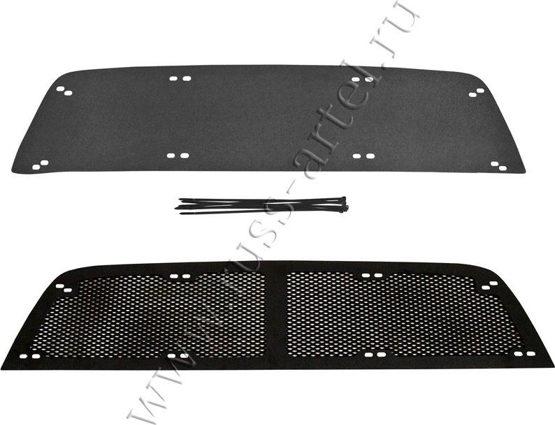 Защитная сетка и заглушка Русская Артель решетки переднего бампера для Renault Duster I 2015-2020 рестайлинг. Артикул SRR-135702