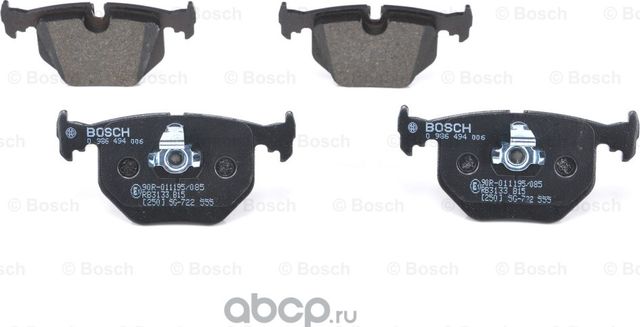 Колодки тормозные задние (Bosch). Артикул 986494006