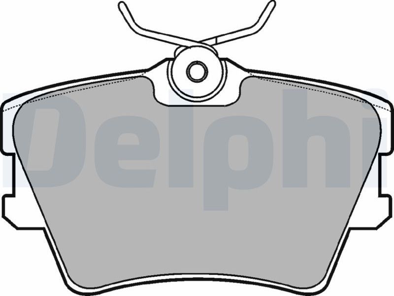 Тормозные колодки Delphi (Semi-Metallic). Артикул LP1019
