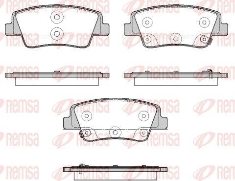 Тормозные колодки Remsa. Артикул 1980.02
