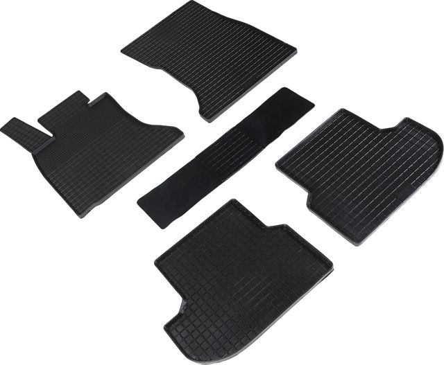 Коврики резиновые Seintex с узором сетка для салона BMW 5 F10 2013-2014. Артикул 85936