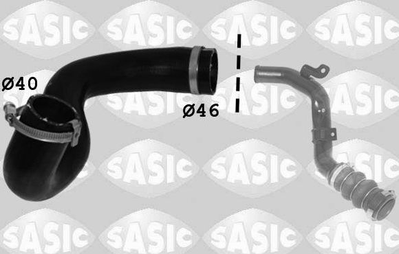 Патрубок интеркулера Sasic для Ford Transit Connect I 2002-2013. Артикул 3356035