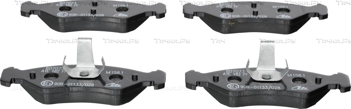 Тормозные колодки ATE передние для Ford KA I 1996-2000. Артикул 13.0460-7073.2