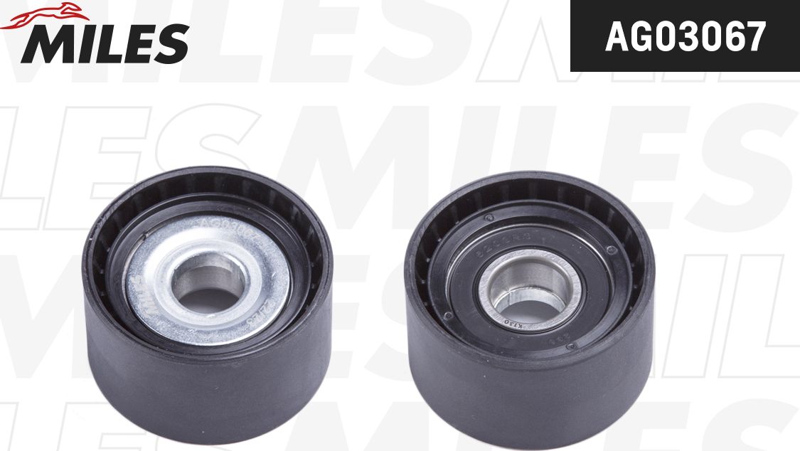 Направляющий (ведущий) ролик приводного поликлинового ремня Miles. Артикул AG03067