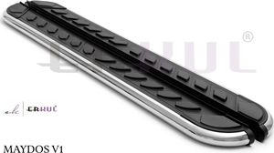Пороги алюминиевые Erkul Maydos V1 для Hyundai Creta I 2016-2021. Артикул 13.MDM.04.16.V-1