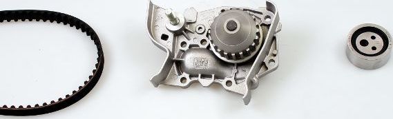 Помпа (водяной насос) с комплектом ремня ГРМ Hepu. Артикул PK09310