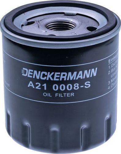 Масляный фильтр Denckermann для Citroen Jumpy I 1995-2006. Артикул A210008-S