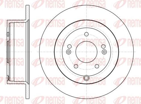 Тормозной диск Remsa. Артикул 61106.00