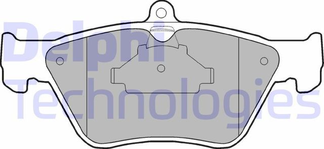 Тормозные колодки Delphi (Low-Metallic). Артикул LP873