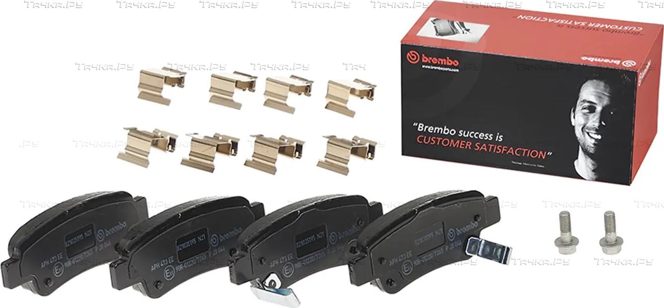 Тормозные колодки Brembo задние для Honda CR-V III 2006-2012. Артикул P 28 046